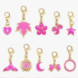 Gold and Pink Charm Set S1180